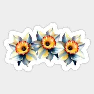 Golden Blossoms of Spring Sticker